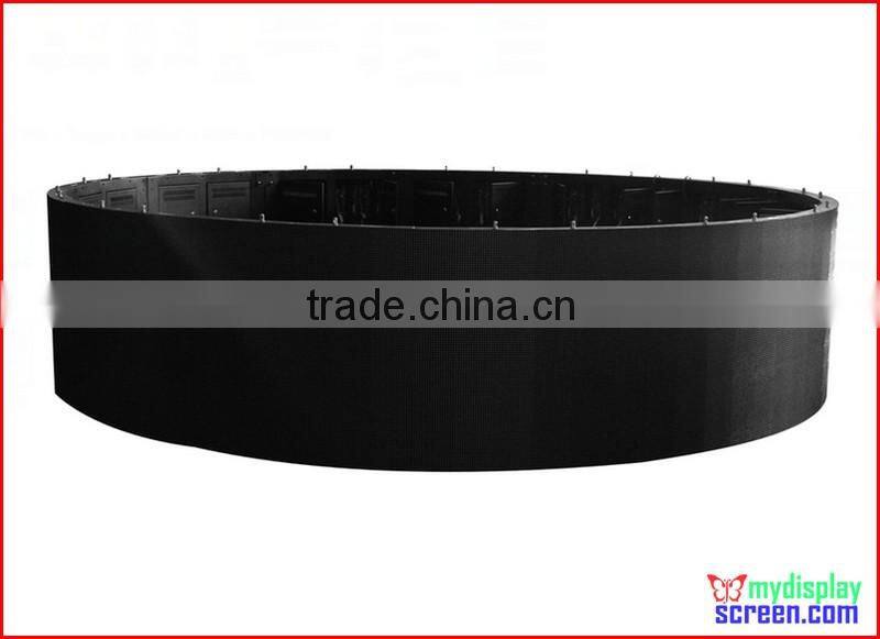 P10 led display curve, Indoor Usage and video and picture Display Function advertising led screen