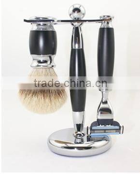 High-grade Stock Men Badger hair brush shaving wooden handle beard brush
