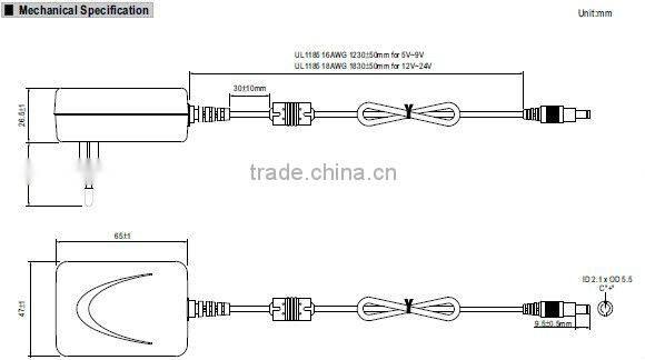 Meanwell 10 ~ 12W AC-DC Single Output Wall-mounted type 24v switching power supply