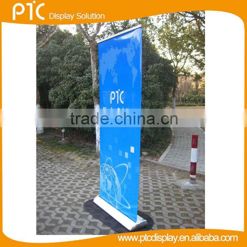 Teardrop roll-up advertising without foot, luxury roll up display