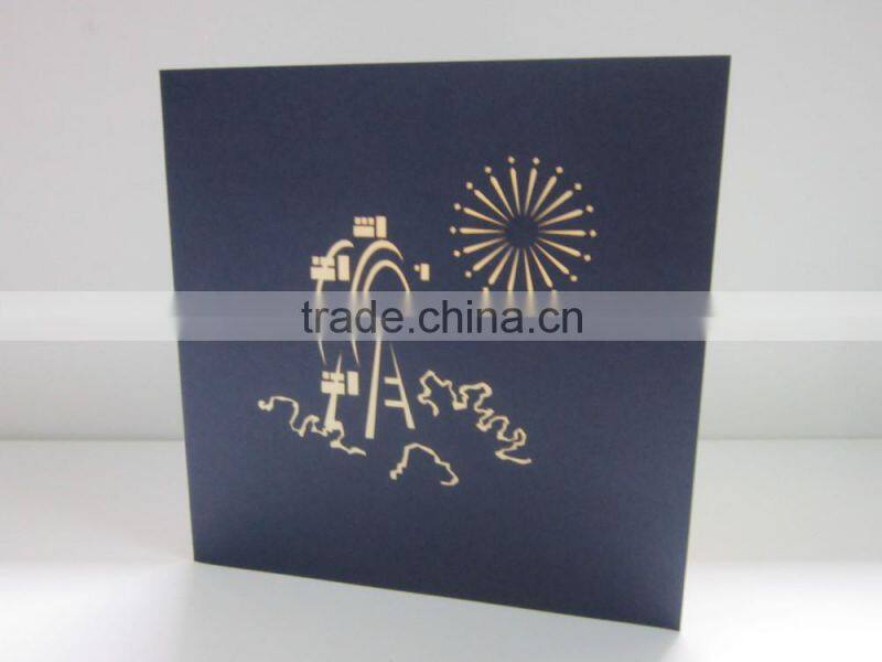 boy fall in love 3d pop up greeting card