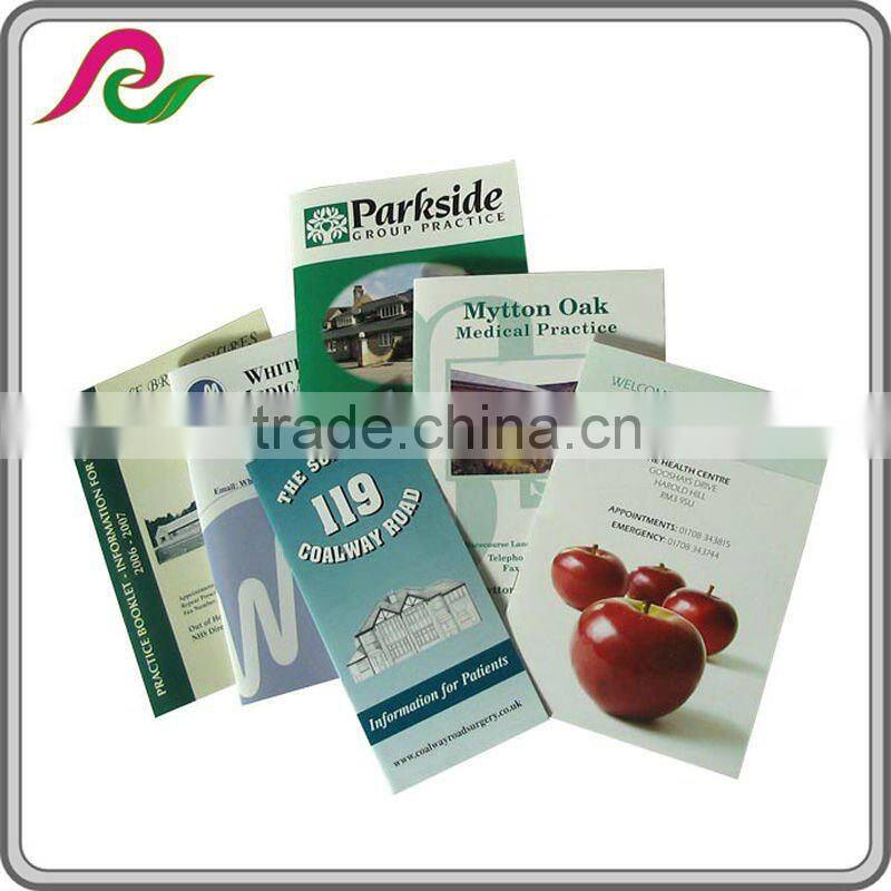 printing promotional coloful instruction brochure