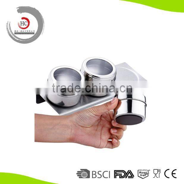 High quality stainless steel magnetic spice jar