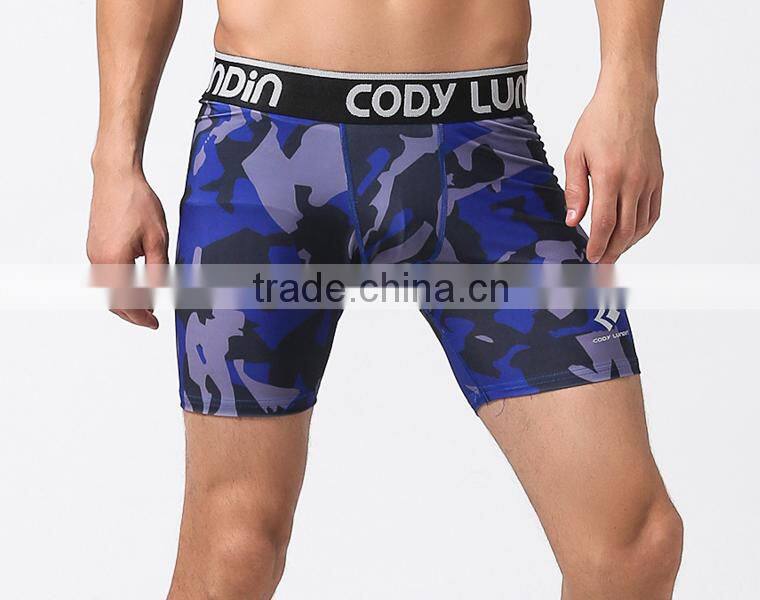 High Elastic Camo Mens compression Shorts Base Layer Sports Fitness Running Soccer Football Shorts