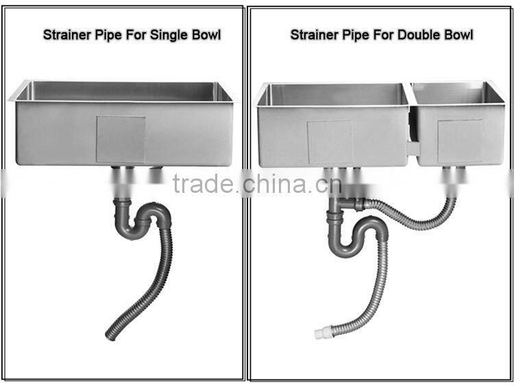 Guangdong Factory stainless steel big single bowl kitchen tensile sink for restaurant, bathroom and kitchen - 8047A