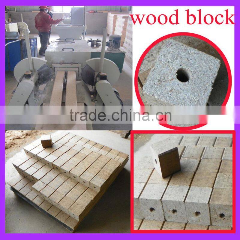 Compact structure wood sawdust pallet block machine