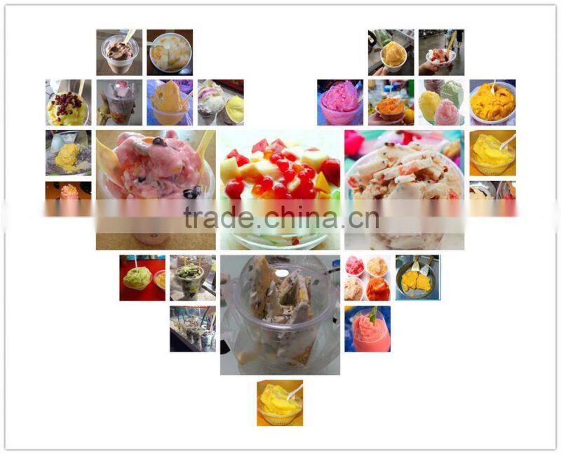 Russian Federation single round pan fried ice cream machine