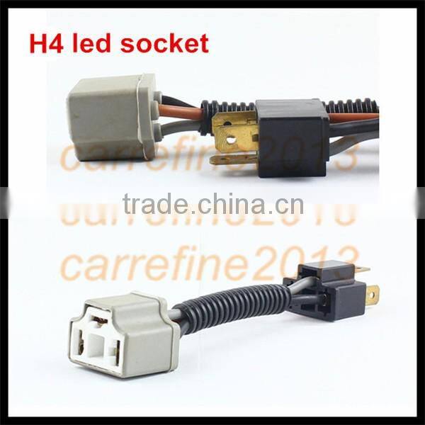 H4 led bulb holder BH-H4 Led headlight bulb Plug Adapter H4 Led Fog Light Bulb Socket harness cable