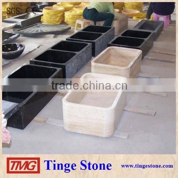 Beige onyx stone sink round shape style