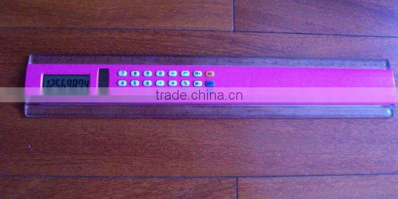 promotion gift solar rubber ruler calculator
