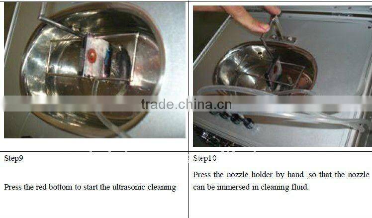Xaar 1001 / 1002 printhead cleaning machine with ceramic ink