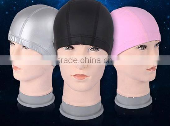 Lycra waterproof bathing fashion swimming caps