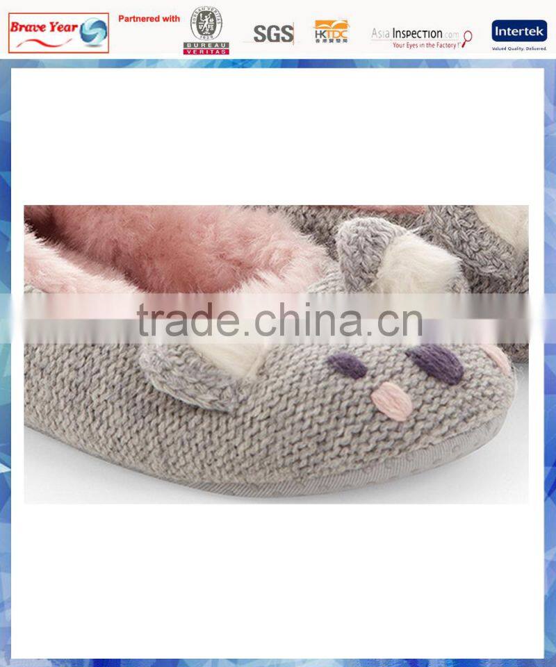 animal koala knitting pattern slipper/teenagers girls winter slipper