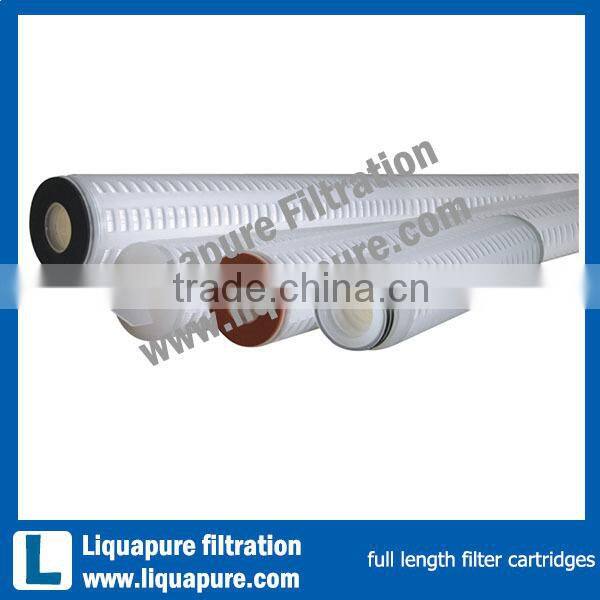 full length filter cartridges, pleated filter cartridges, membrane filter cartridges