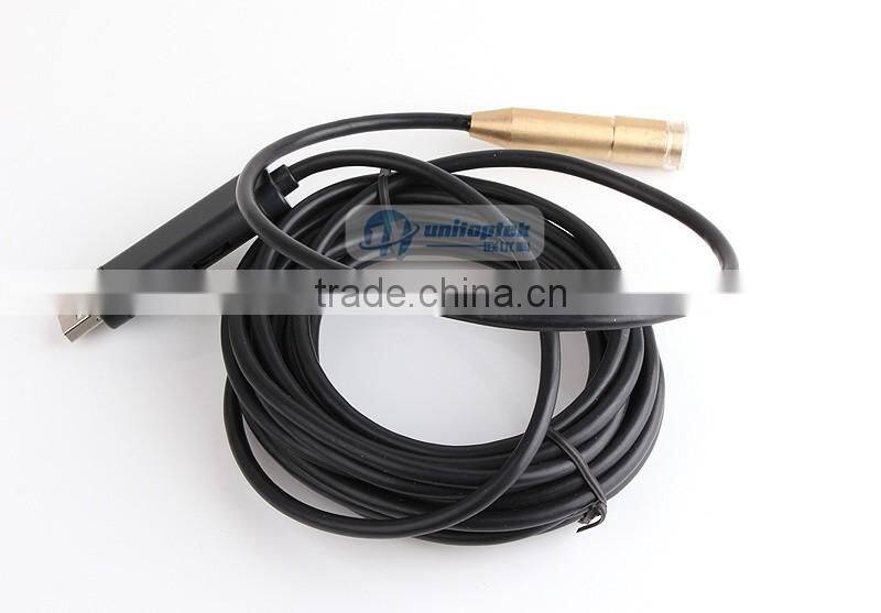 5m Waterproof USB Tube Wired Drain Inspection Camera Snake Camera Waterproof Wire Endoscope 4 White LEDs