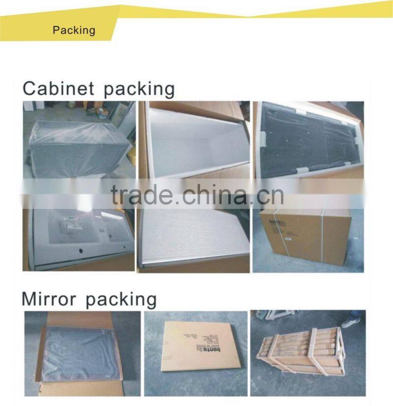 hotel modern mirror floor mounted bathroom vanity RA188