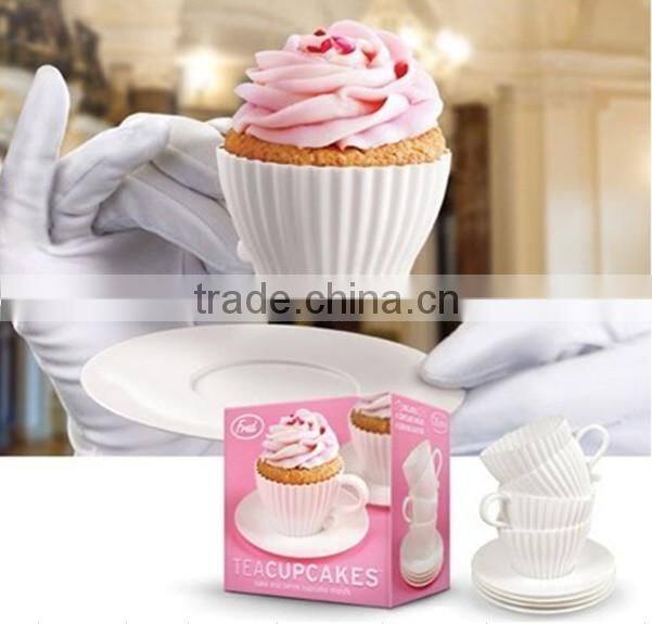Cake Silicone Baking Molds Maker cup-shaped Dessert Muffin Cake Cup
