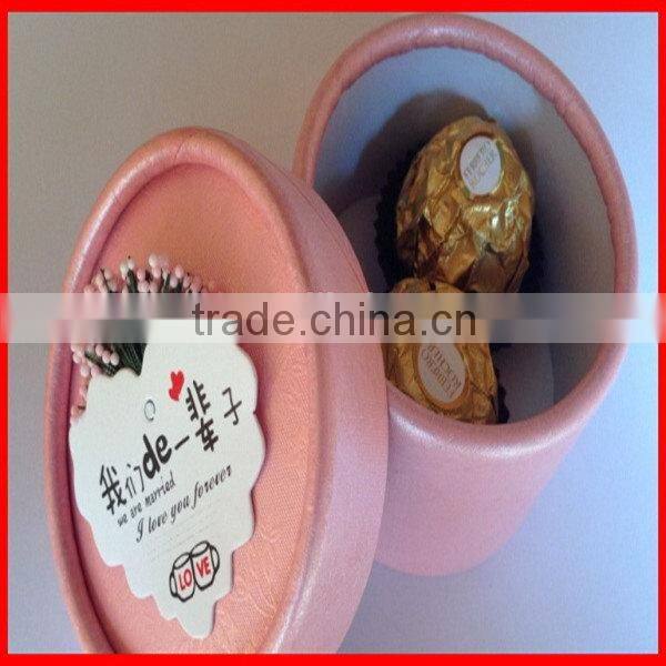 Fashion Updated Pet Transparent Cylinder Box For Candy