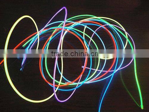 0.9/1.4/2.3/3.2/5.0mm diameter flashing el wire