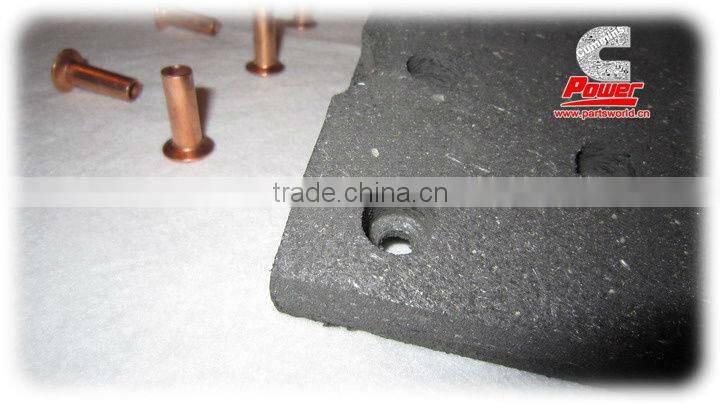 Zonda,ankai bus, truck moulded friction brake lining in brake system