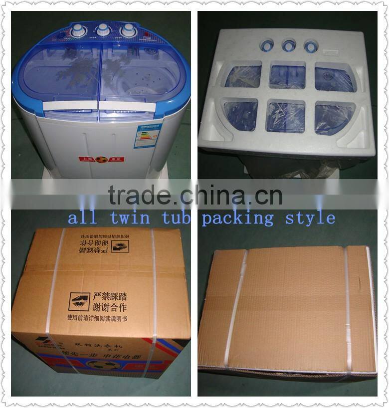 CE CB ISO9001 certificates twin tub semi automatic plastic washing machine for baby