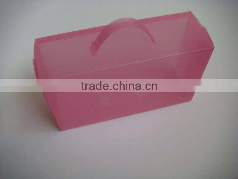 plastic clear shoe box with handle