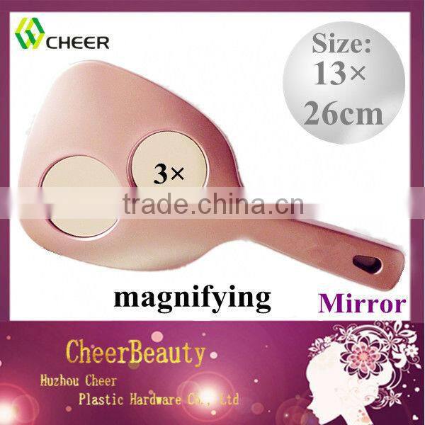 Fashion megnifying cosmetic mirror CM017/round mirror/plastic mirror