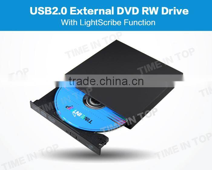 External Lightscribe USB2.0 DVD RW Drive for Notebook
