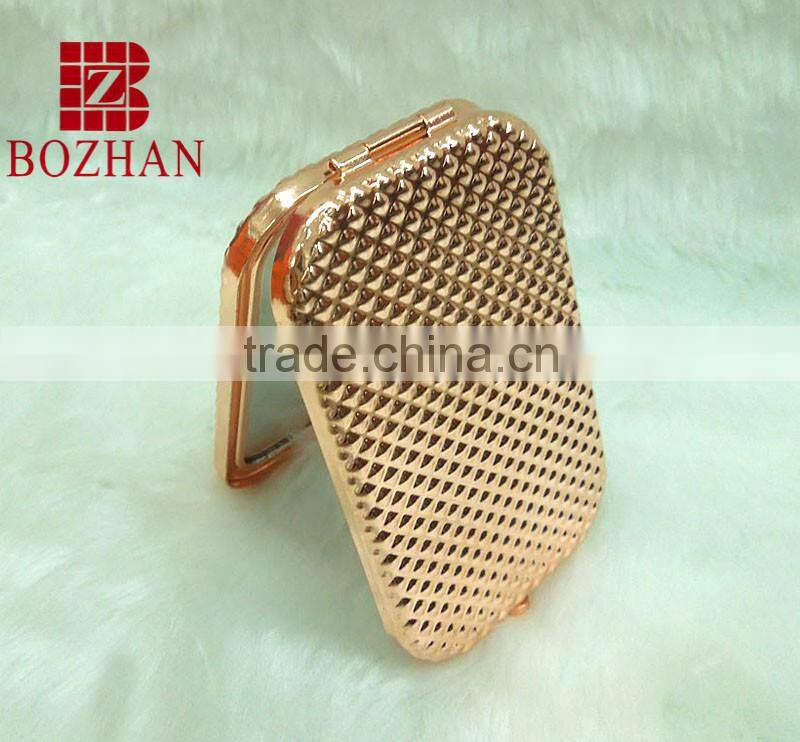 Good quality & sale castle rhinestone makeup mirror/ charm castle pocket mirror/high quality rhinestone cosmetic mirror