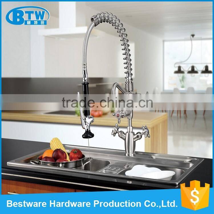 Wholesale custom 304 stainless steel Thermostatic upc kitchen sink water faucet