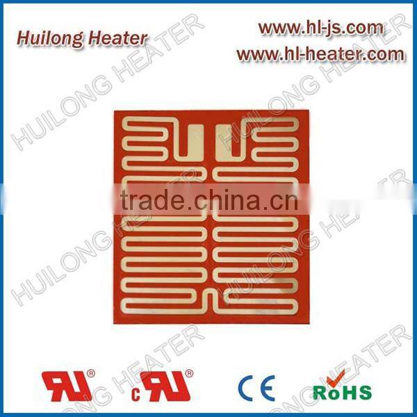 Flexible silicone heater for medical equipment