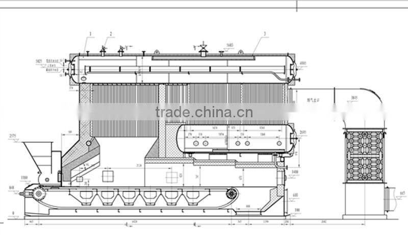 SZL Series Horizontal 10 Ton Coal Fired Boiler