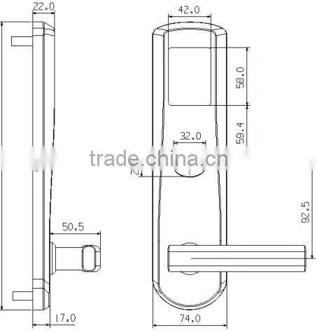 Wholesale rf card door locks for hotel,office,apartemnt