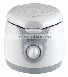 Fast heat adjustable temperature deep fryer with little oil