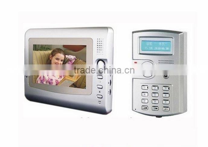 7inch display RFID Reader Time Attendance door phone access control system