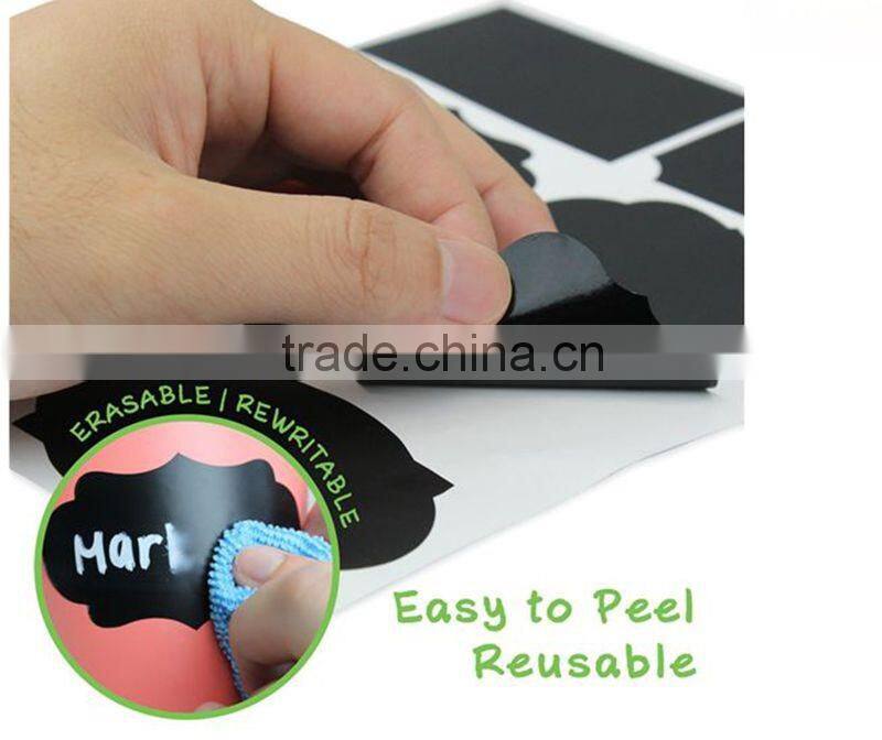 Juice Bottle Vinyl Chalkboard Label-custom size & package-kitchen/ restaurant label-Kids popular-Good for painting and writing.