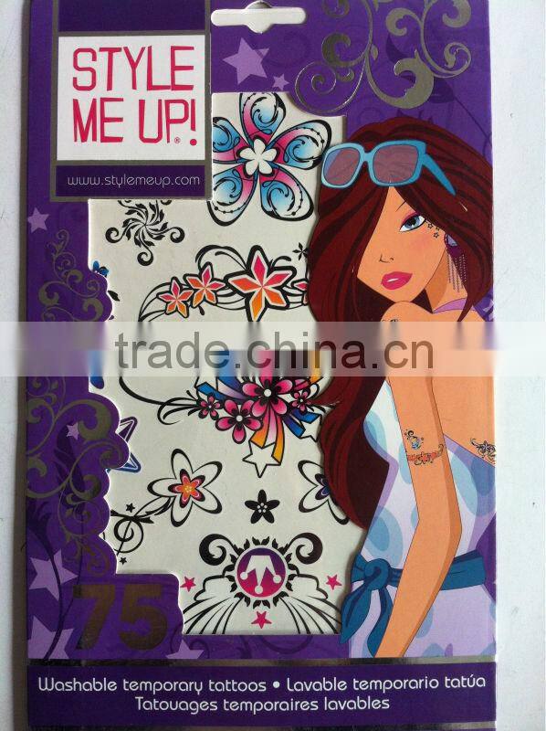 Sexy girl body water based tatoo sticker