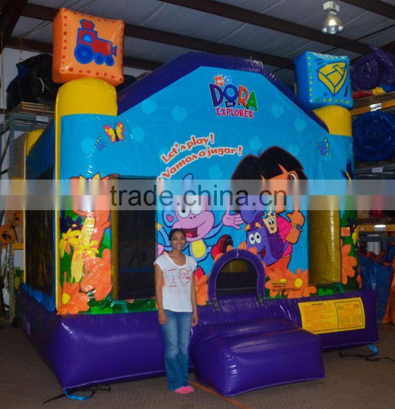 dora explorer moonwalk, Dora theme inflatable bounce house