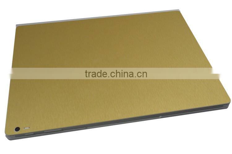 Factory wholesale brushed aluminum back skin for surface book