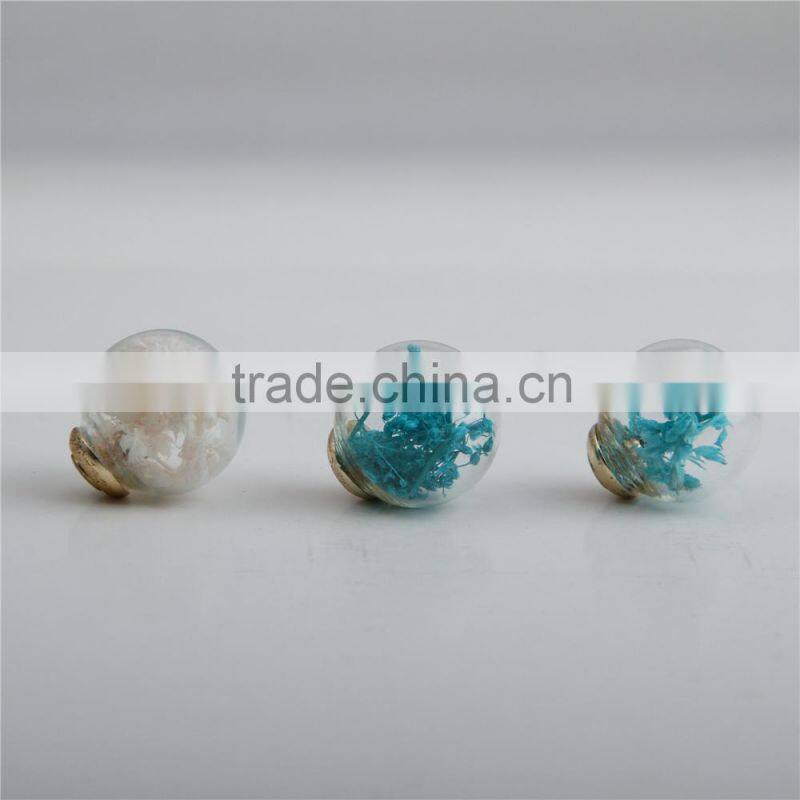 Trendy Ball Double Side Pearl Stud Earrings Glass Beads Elegant Sunflower Statement Earrings Summer Style Fashion Jewelry