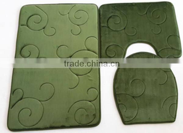 lz-302.1 2014 100% polyester latest new anti-slip memory form bath mat