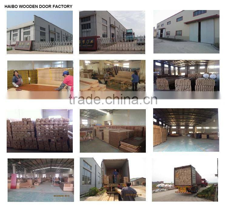 Interior wooden PVC MDF Doors for hotels (HB-8222)