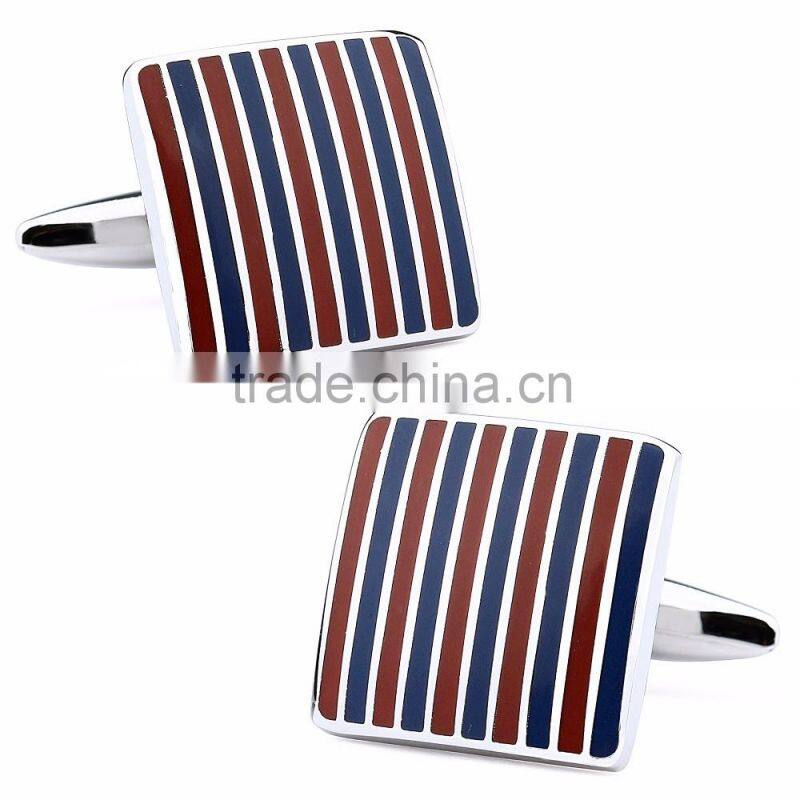Newest Model Men'S Fashional Jewelry Colorful Enamel Mens Cuff Links