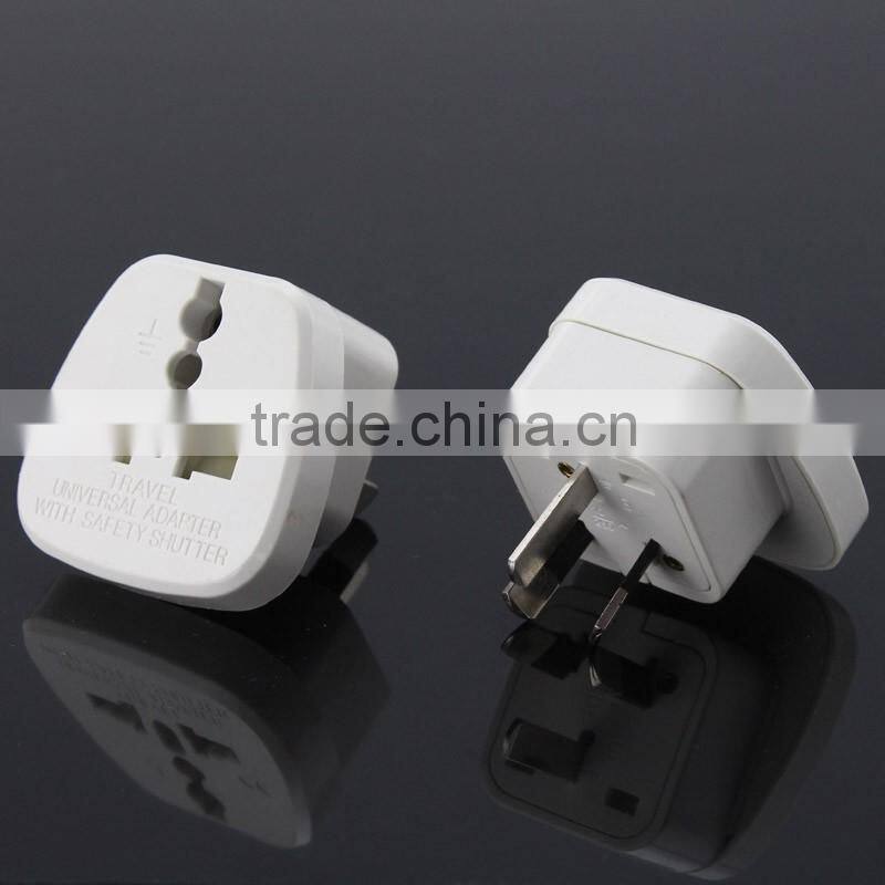 Mini universal plug adapter,world to Australia/China,with safety shutter