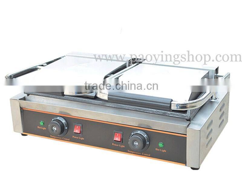 Commercial Use Non-stick 220v Electric Smooth Double Contact Grills