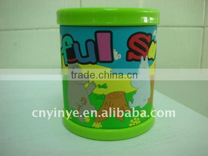 Soft PVC Mug with pvc customized part