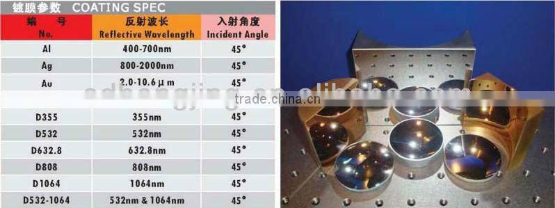 Optical Aluminum Coated Mirror High Reflection Aluminum Coated Optical Mirrors