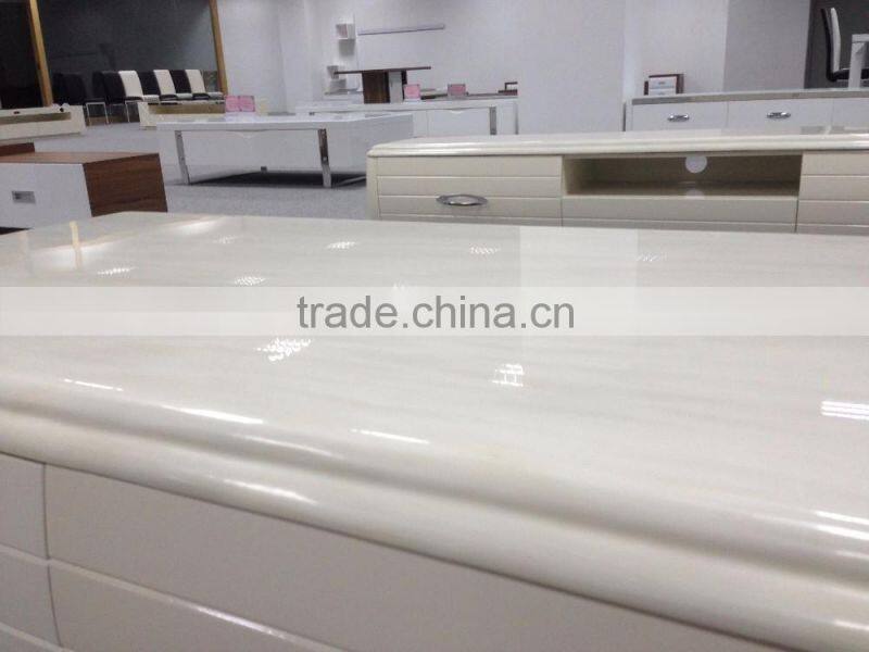 High gloss TV stand living room furniture