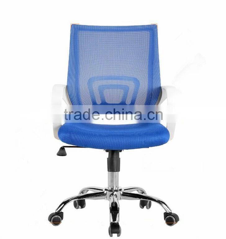 China Manufacturer Arm Chair Furniture Mid Back Ergonomic Rotating Gas Lift Mesh Training Chair with Castors