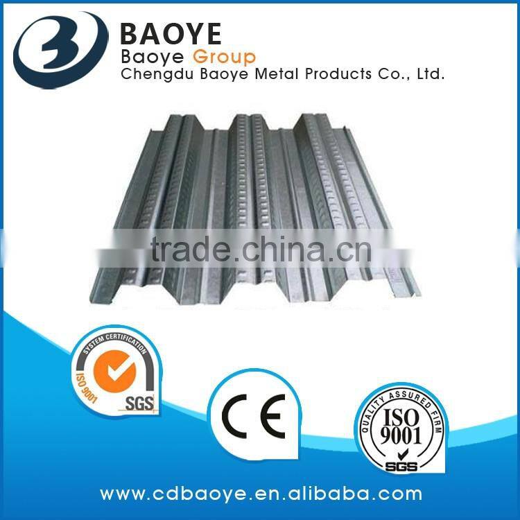 Manufacturer of Q235 good quantily galvanized floor decking hot sale& we promise best service